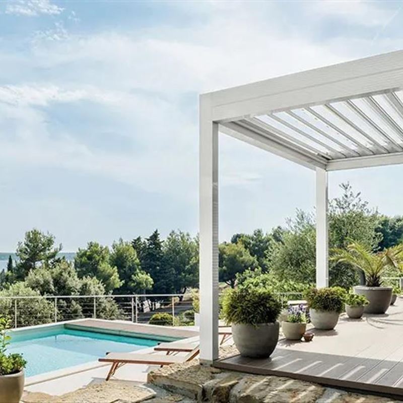 Twist - pergola bioclimatica con lame orientabili : Pergotende e Pergole